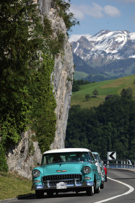 Chevrolet Bel Air (1955) - am Alpnachersee - Oldtimer in Obwalden (O-iO) 2019