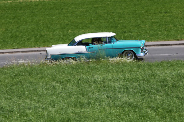 Chevrolet Bel Air (1955) - auf der Rundfahrt - Oldtimer in Obwalden (O-iO) 2019