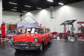 Bild Chevrolet Bel Air (1957) - läuft super - hat auch einen schönen Stand erhalten (Retro Classics Cologne 2017)