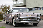 Chevrolet Bel Air Convertible (1957) – zart rosafarbenes "Dusk Pearl" als Impression der Abenddämmerung – Albisgütli Classic Cars & Bikes 2024