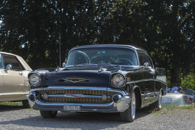 Chevrolet Bel Air Sport Coupe (1957) - in Schwarz - Albisgütli Classic Cars & Bikes August 2022