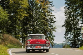 Chevrolet Bel Air Sport Sedan (1956) - am RAID Suisse-Paris (Brüssel) 2014