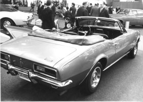 Chevrolet Camaro (1967) - neu herausgebrachtes Modell, mit dem der Mustang von Ford attackiert werden soll - Genfer Autosalon 1967