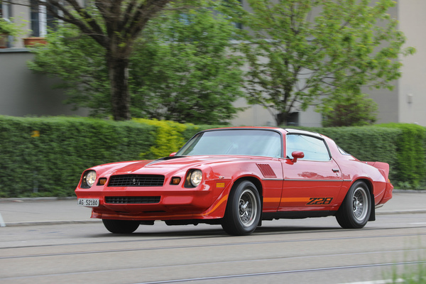 Chevrolet Camaro Z28 (1979) - bei der Anreise - Albisgütli Classic Cars & Bikes April 2023