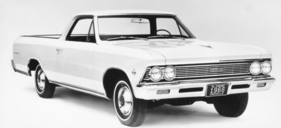 Chevrolet Chevelle El Camino (1966) – seit 1964 basiert der PKW-Laster auf der mittleren Baureihe (1966)