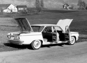 Chevrolet Corvair (1961) - alles offen bei diesem Testwagen