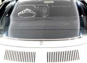 Chevrolet Corvair Testudo Bertone (1963) - Blick von hinten ins Cockpit