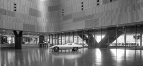 Chevrolet Corvair Testudo Bertone (1963) - aufgenommen im Automuseum von Turin im Jahr 2016