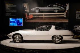Chevrolet Corvair Testudo an der Giorgetto Giugiaro Ausstellung