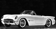 Chevrolet Corvette (1953) - der Prototyp EX-122, gezeigt am Motorama 1953 im Waldorf-Astoria am 17. Januar 1953 in New York, unterschied sich nur minimal von späteren Serienversionen