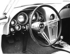 Chevrolet Corvette (1962) - Blick ins Cockpit der neuen C2 - Pariser Autosalon 1962