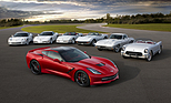 Chevrolet Corvette (2013) - die neue C7 vor ihren Vorgängern C1 bis C6