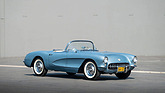 Image: Chevrolet Corvette 265/225 (1956) - as lot 145 at the Broad-Arrow auction at the Monterey Jet Center 2024