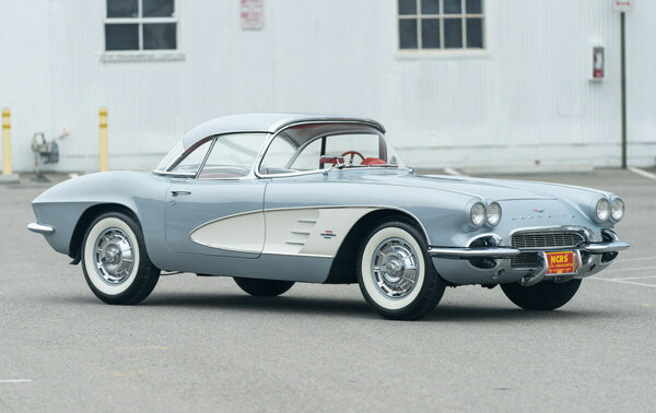 Chevrolet Corvette 283/230 (1961) wird als Lot 022 versteigert an der Gooding "Geared Online May" Auktion vom 3. bis 7. Mai 2021