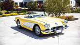 Bild: Chevrolet Corvette 283/290 (1958) - als Lot 222 an der Broad-Arrow-Versteigerung am Monterey Jet Center 2024