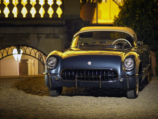 Bild: Chevrolet Corvette C1 (1954) - Gewinner des Children's Choice Award an der Retro Classics meets Barock Veranstaltung 2014