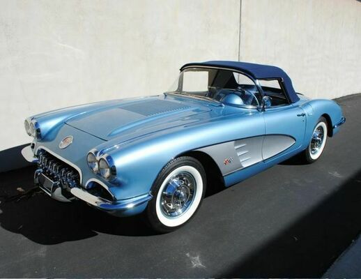 Bild: Chevrolet Corvette C1 (1958) - an der Catawiki-Online-Versteigerung "Concours d'Elegance exklusiv" (Feb/März 2022)