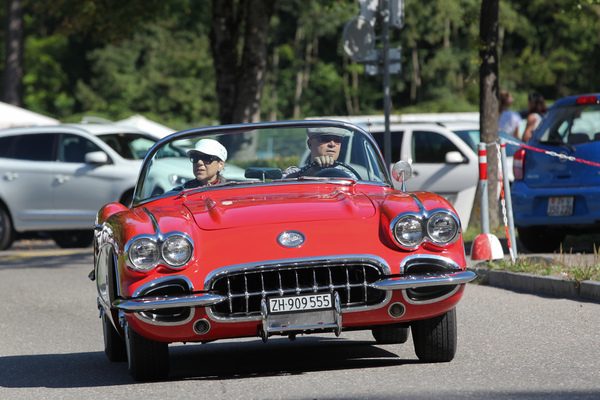Chevrolet Corvette C1 bei der Ankunft - Dolder Classics September 2018