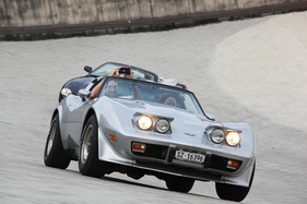 Chevrolet Corvette C3 (1985) - Teststrecke auf dem Dach der Lingotto-Fabrik in Turin - Alpenbrevet 2019 (1985)