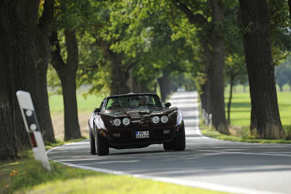 Chevrolet Corvette C3 der Achtzigerjahre - am fünften Tag der Creme21 2015 - Etappe Nürnberg-Leipzig