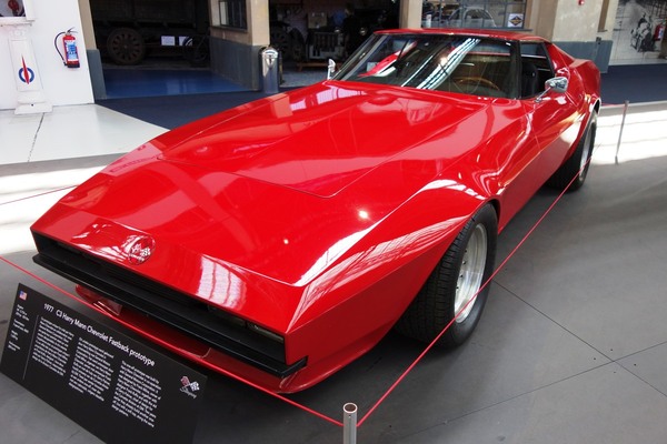 Chevrolet Corvette Harry Mann Fastback (1977) – Sonderausstellung "Chevrolet Corvette – A Legend Turns 70" in der Autoworld Brüssel
