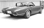Chevrolet Corvette 'Rondine" (1963) - Einzelanfertigung von Pininfarina, nach einem Design von Tom Tjaarda, gezeigt am Pariser Salon im Oktober 1963