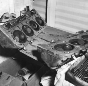 Chevrolet Corvette SS (1957) - Versuchs-Aluminum-Zylinderkopf, in Rennen nicht verwendet