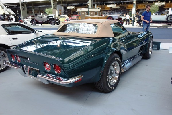 Chevrolet Corvette Singray Convertible (1971) – Sonderausstellung "Chevrolet Corvette – A Legend Turns 70" in der Autoworld Brüssel