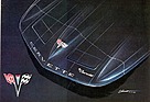 Chevrolet Corvette Sting Ray (1963) – Entwurfszeichnung von Larry Shinoda für den XP-720, datiert auf März 1960