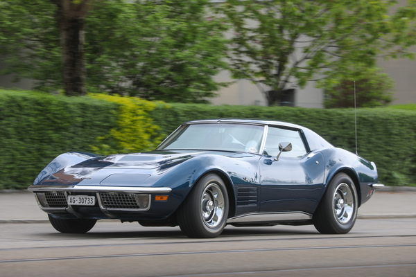 Chevrolet Corvette Stingray (1969) - bei der Anreise - Albisgütli Classic Cars & Bikes April 2023
