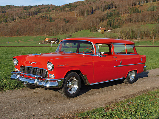 Bild: Chevrolet Two-Ten Handyman Station Wagon (1955) - angeboten an der Versteigerung der Oldtimer Galerie Toffen anlässlich der Dolder Classics vom 8. Juni 2013
