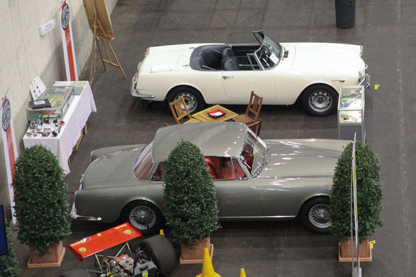 Christian Grohe mit Alfa Romeo Touring Spider und Alvis - OTM Fribourg 2015