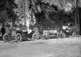 Christian Werenr, Otto Salzer und Alfred Neubauer - Semmering-Rennen (1924)