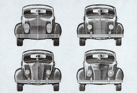 Chrysler Airflow (1934) - wie sich das Gesicht von 1934 bis 1937 änderte