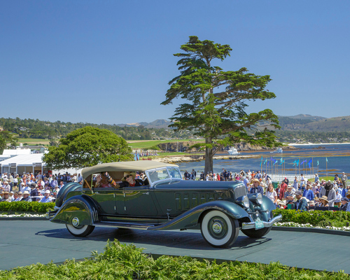 Chrysler CL Imperial Custom LeBaron Phaeton (1933) - 1. Rang in der Klasse C-1 beim Pebble Beach Concours d'Elegance 2024