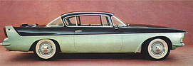 Bild: Chrysler Flight Sweep II (1955) - gestrecktes Coupé mit Heckflossen