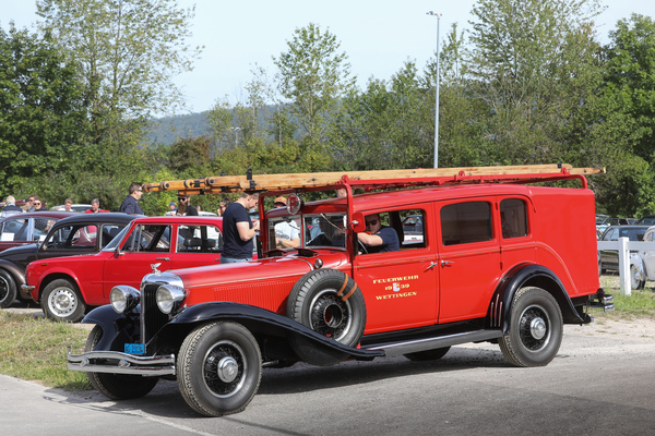 Chrysler Imperial 8 Zylinder (1931) - Feuerwehrauto, mit Kühlerfigur als Bentley getarnt - 6. Lägern Classic 2023