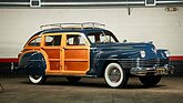 Image: Chrysler Town and Country Barrelback (1942) - as lot 115 at the Broad Arrow "The Academy of Art University Collection" San Francisco Auction 2025