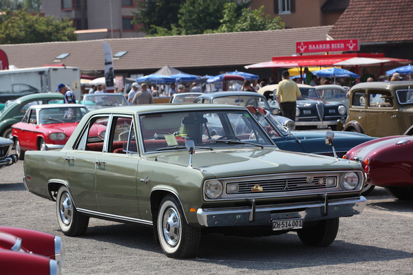 Cars like this Chrysler Valiant were assembled in Schinznach