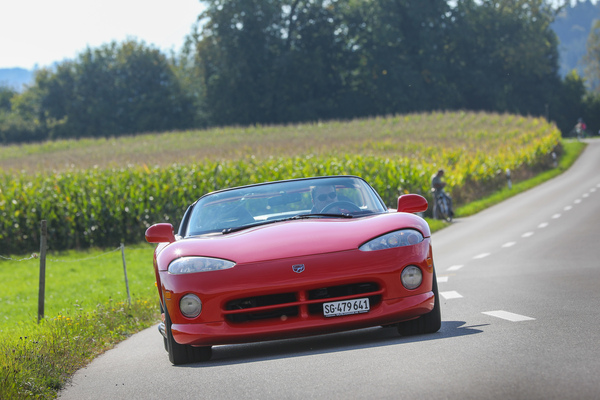 Image: Chrysler Viper RT/10 (1994) - with the face of a snake - Fantastic Plastic and Triumph Day 2025