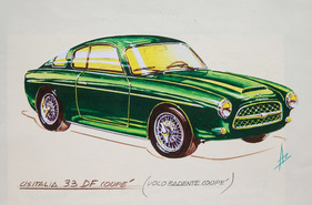 Cisitalia 33 DF Volo Radente (1953) - Entwurf des Serienmodells