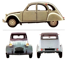 Citroën 2 CV (1968) - eine spätere Version in einem Verkaufsprospekt
