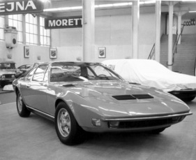 Citroën SM-Coupé Frua am Genfer Automobilsalon 1972 - auf dem verkürzten Unterbau des Citroën SM schuf Frua ein modernes Coupé