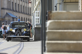 Citroën 11 CV (1952) - im Polizei-Look, bereit zur Abfahrt - Older Classics August 2024