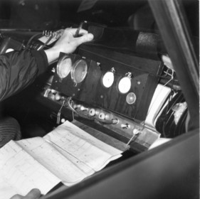 Citroën (1959) - Prestails Rallye-Armaturenbrett - gesehen an der Rallye Monte Carlo 1959