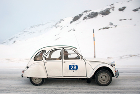 Citroen 2CV (1970) - am Winter-RAID 2015