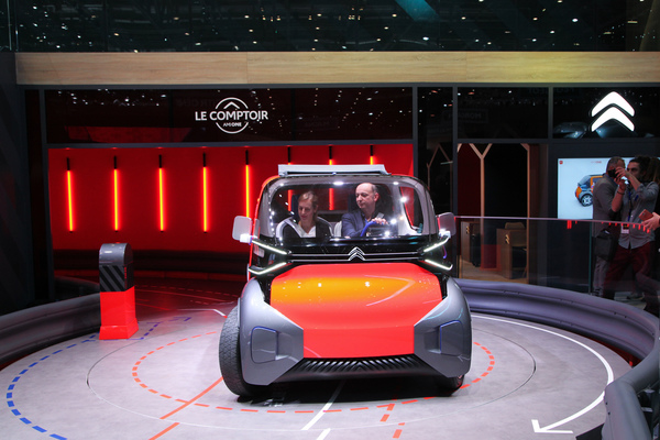 Citroën Ami One Concept (2019) - der Vorteil der Elektroautos - sie dürfen in den Hallen fahren - Genfer Automobilsalon 2019