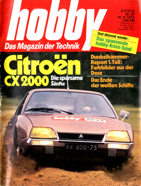 Citroën CX (1974) - auf dem Titelblatt von 'hobby'