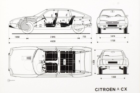 Citroen CX (1975) – Abmessungen