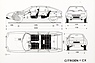Citroen CX (1975) – Abmessungen (© Archiv Automobil Revue) Citroen CX (1975) – Abmessungen (© Archiv Automobil Revue)